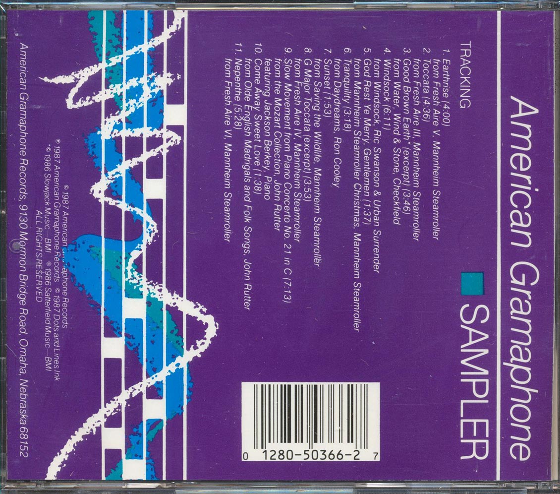 Mannheim Steamroller, Checkfield, Ric Swanson, Etc. - American Gramaphone Sampler