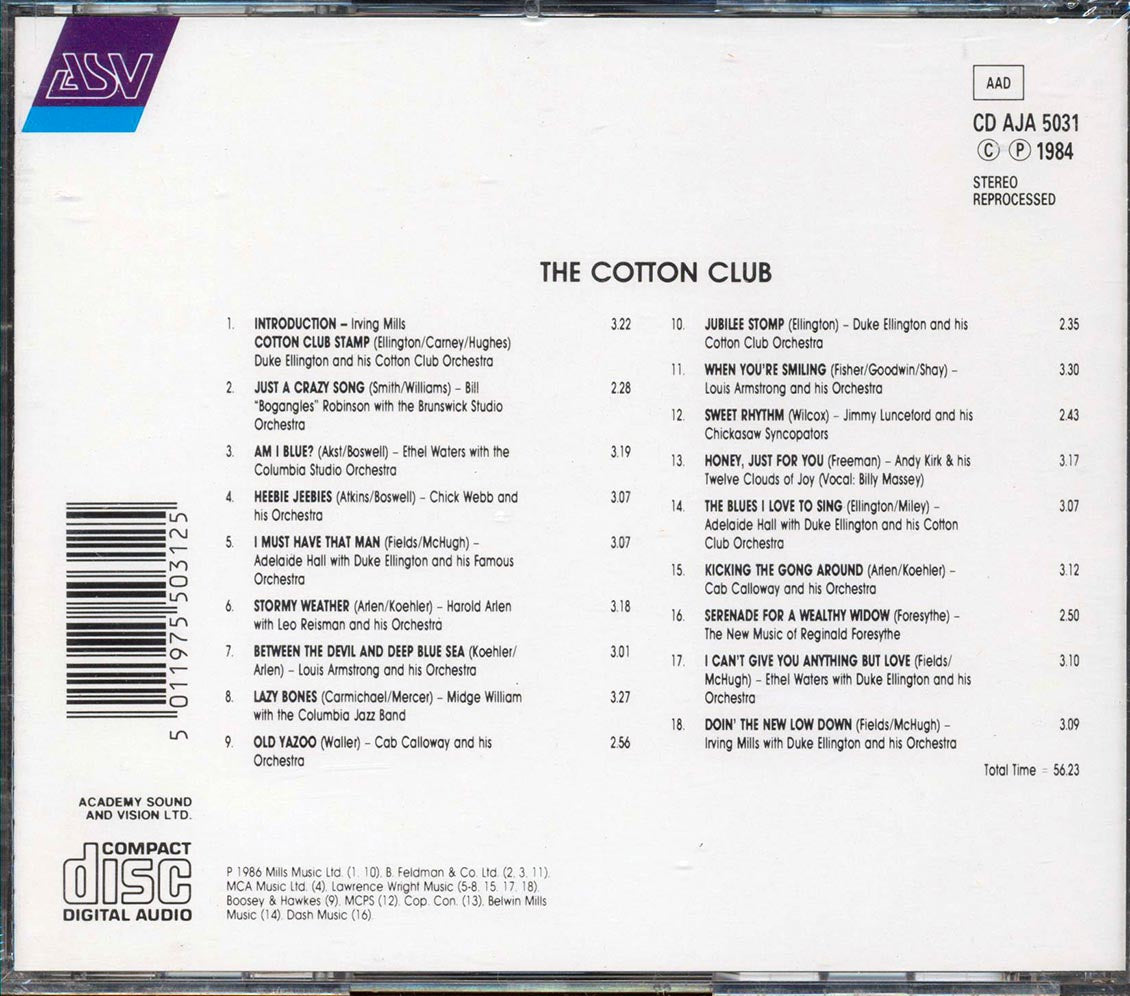 Duke Ellington & His Cotton Club Orchestra, Irving Mills, Ethel Waters, Etc. - The Cotton Club