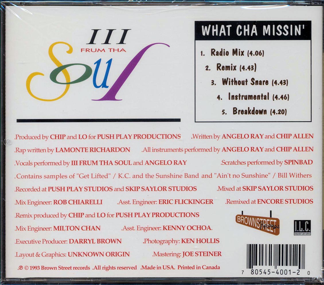 3 Frum Tha Soul  - What Cha Missin'
