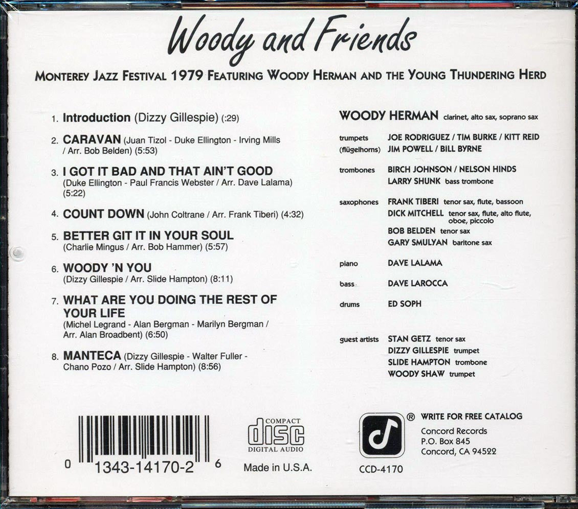 Woody Herman & The Young Thundering Herd, Dizzy Gillespie Stan Getz, Etc. - Woody And Friends