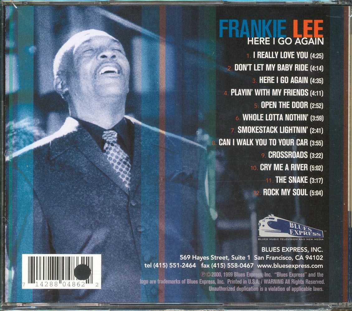 Frankie Lee - Here I Go Again (marked/ltd stock)
