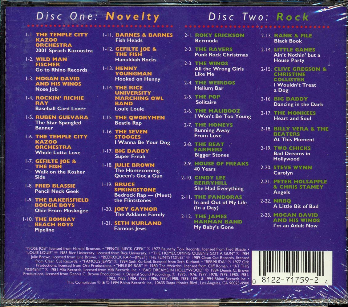 Temple Citykazoo Orchestra, Wild Man Fischer, Mogan David & His Winos - Tales From The Rhino The Rhino Records Story (44 tracks) (2xCD)