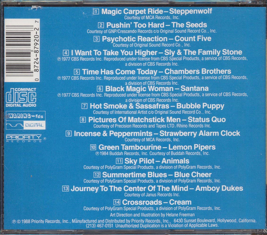 Steppenwolf, Sly & The Family Stone, Santana, Etc.  - The Best Of 60s Psychedelic Rock Original Master Recording