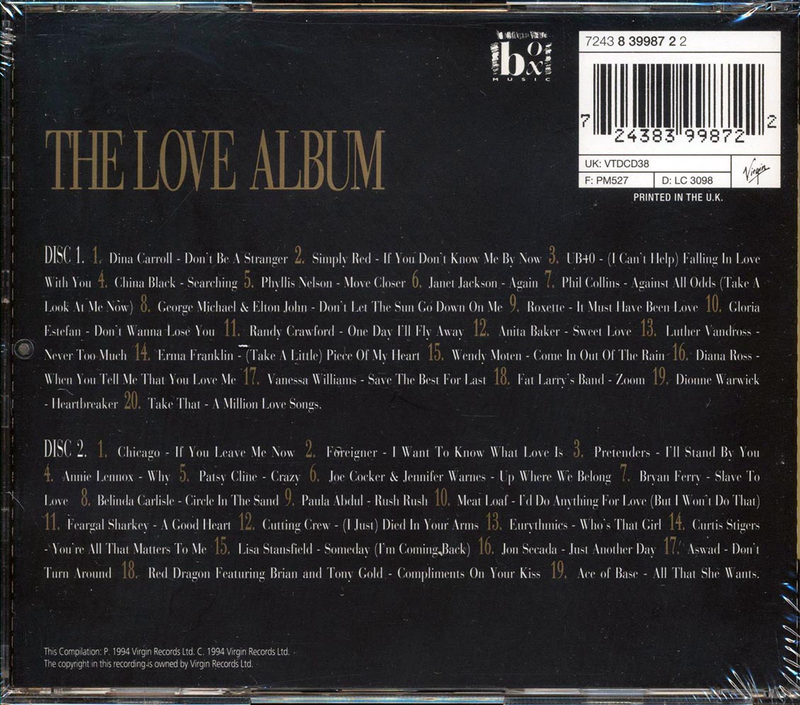 Janet Jackson, Diana Ross, The Pretenders, Etc.  - The Love Album