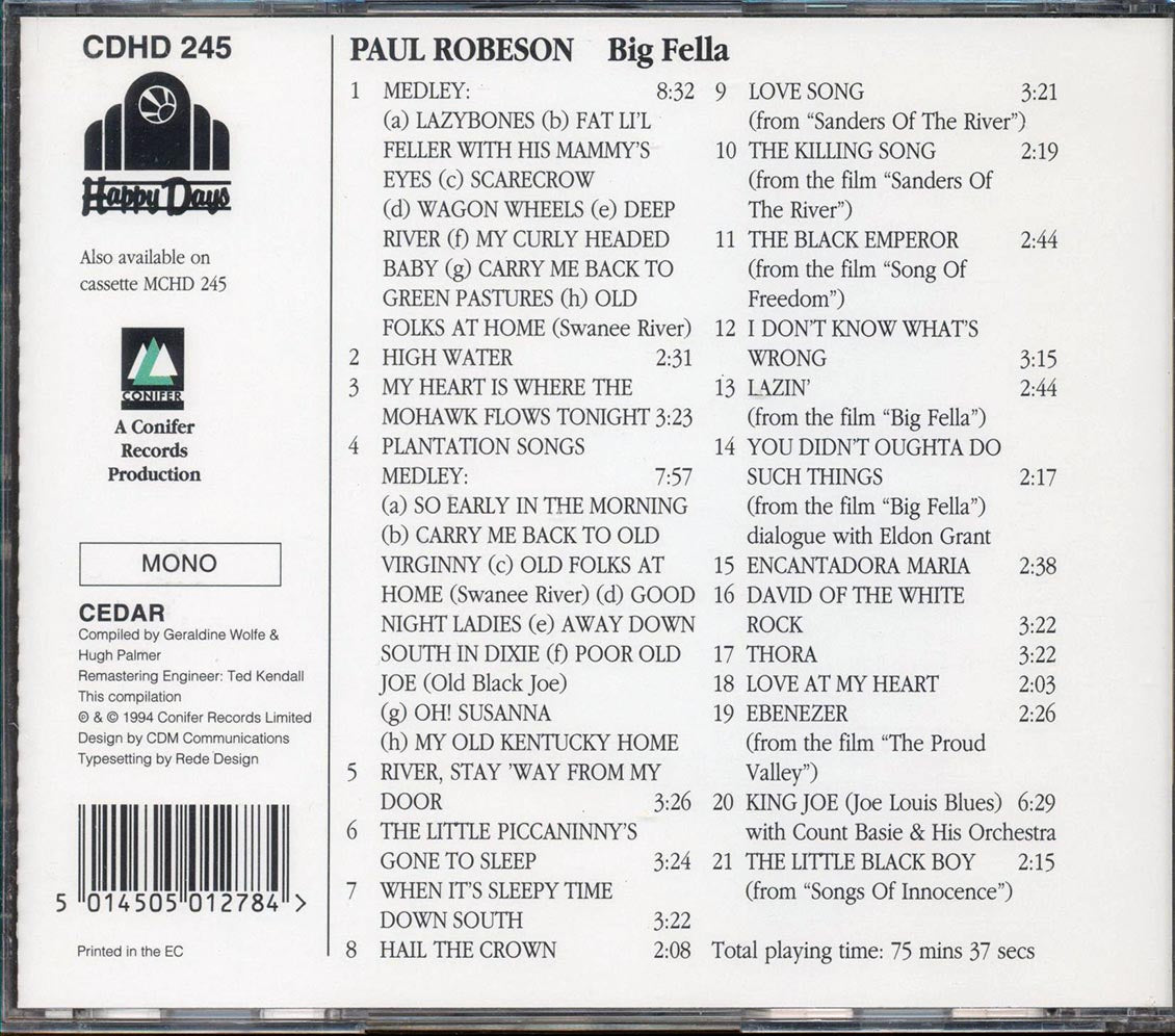 Paul Robeson - Big Fella
