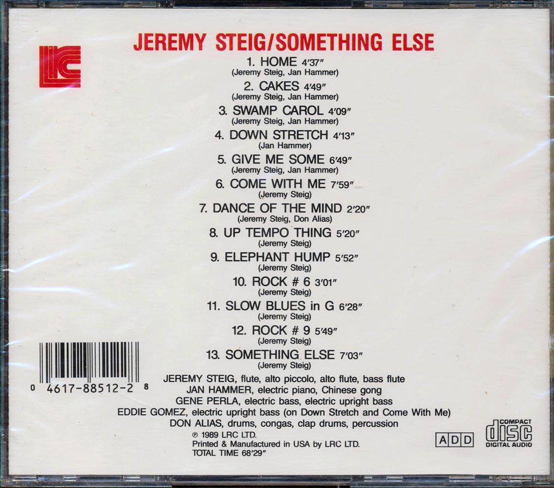 Jeremy Steig Featuring Jan Hammer - Something Else
