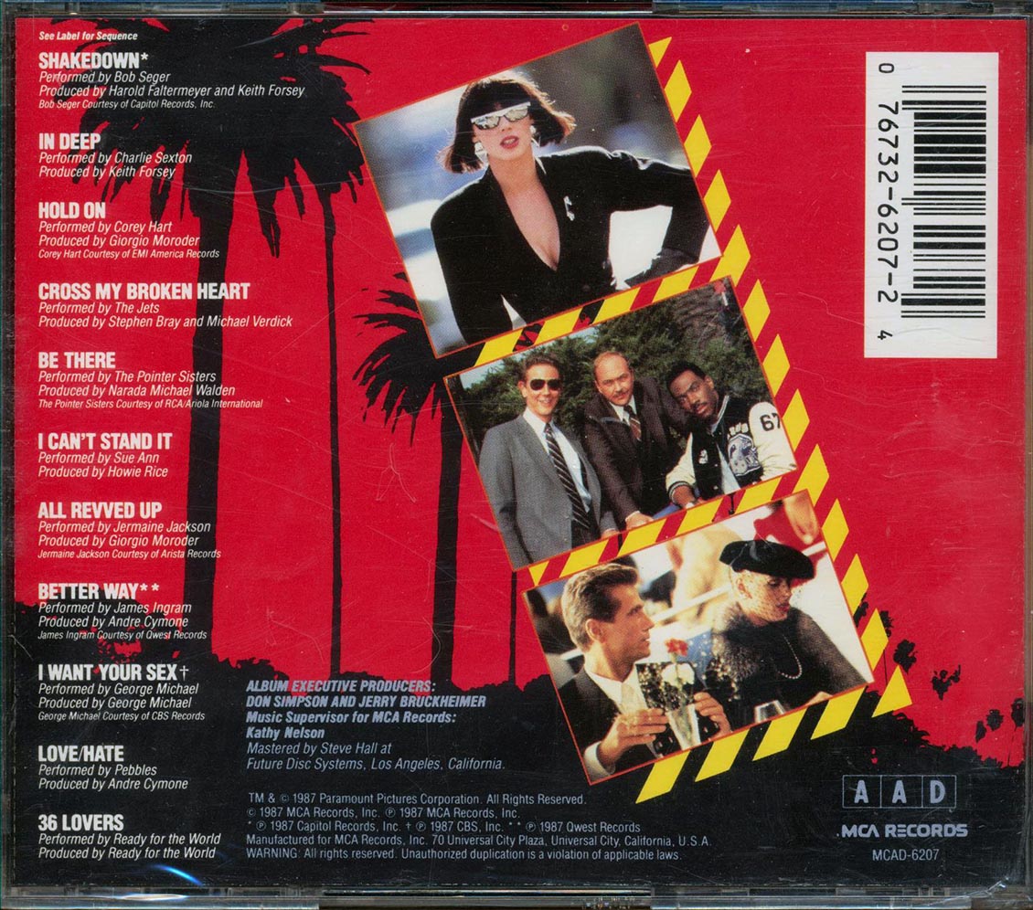 Bob Seger, Pointer Sisters, The Jets, Etc. - Beverly Hills Cop II