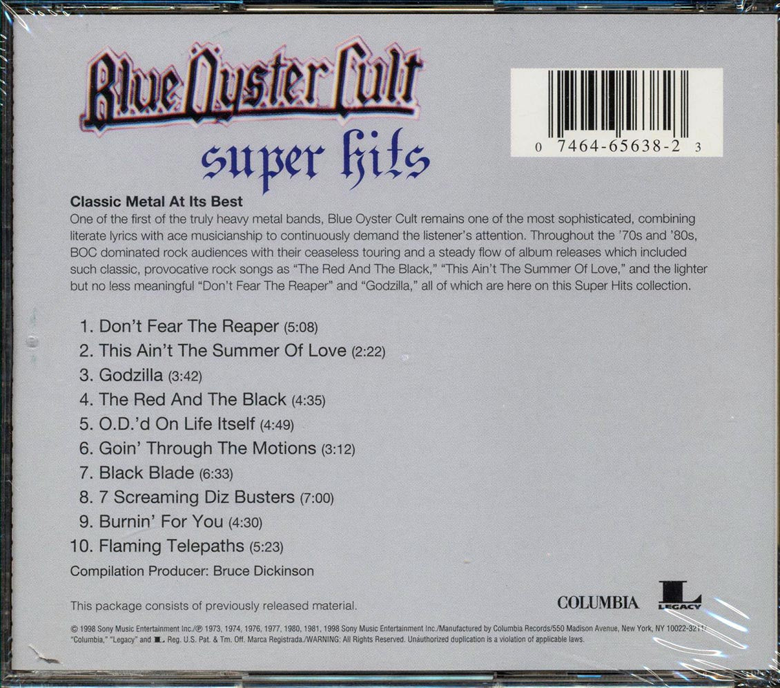 Blue Oyster Cult - Super Hits