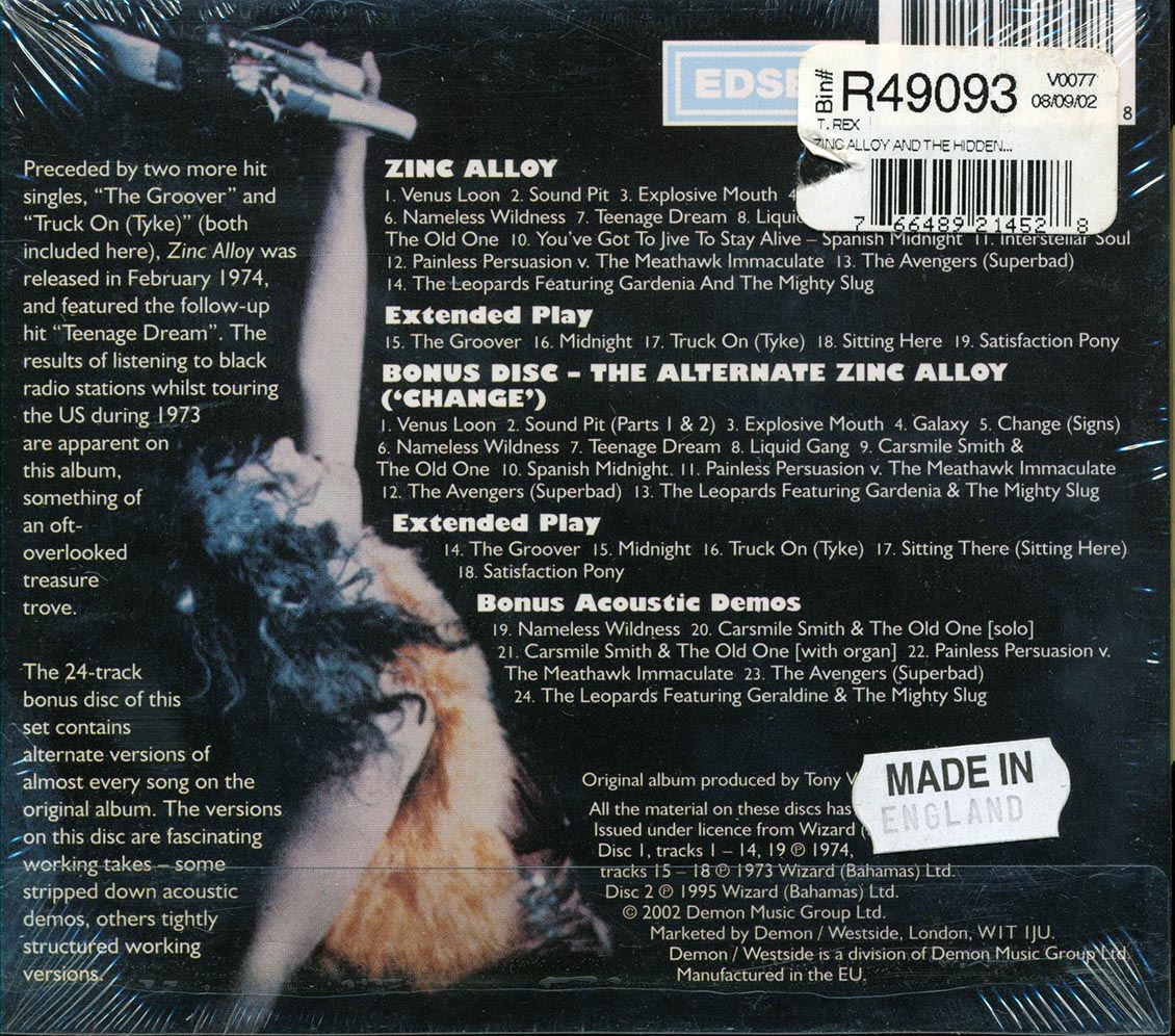 Marc Bolan & T-Rex - Zinc Alloy And The Hidden Riders Of Tomorrow  (43 tracks) (2xCD) (incl. 16-page booklet) (deluxe 3-fold digipak) (remastered)