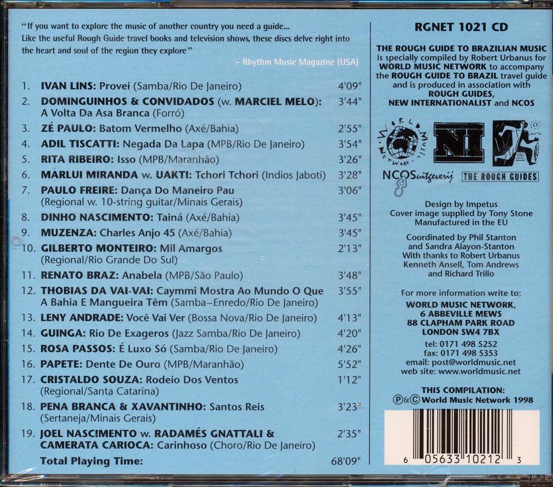 Ivan Lins, Ze Paulo, Adil Tiscatti, Etc. - The Rough Guide: To The Music Of Brazil