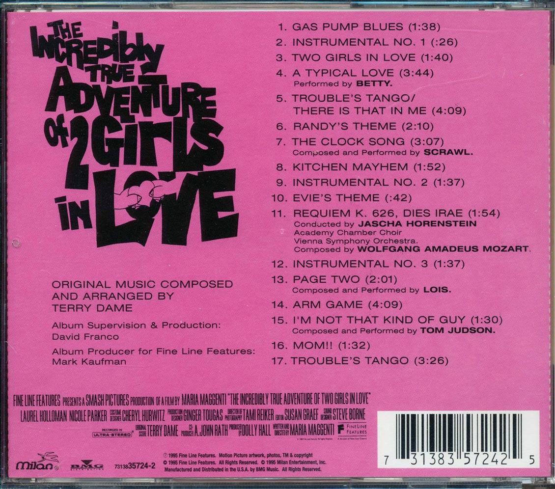 Terry Dame, Lois, Betty, Etc. - The Incredibly True Adventure Of 2 Girls In Love