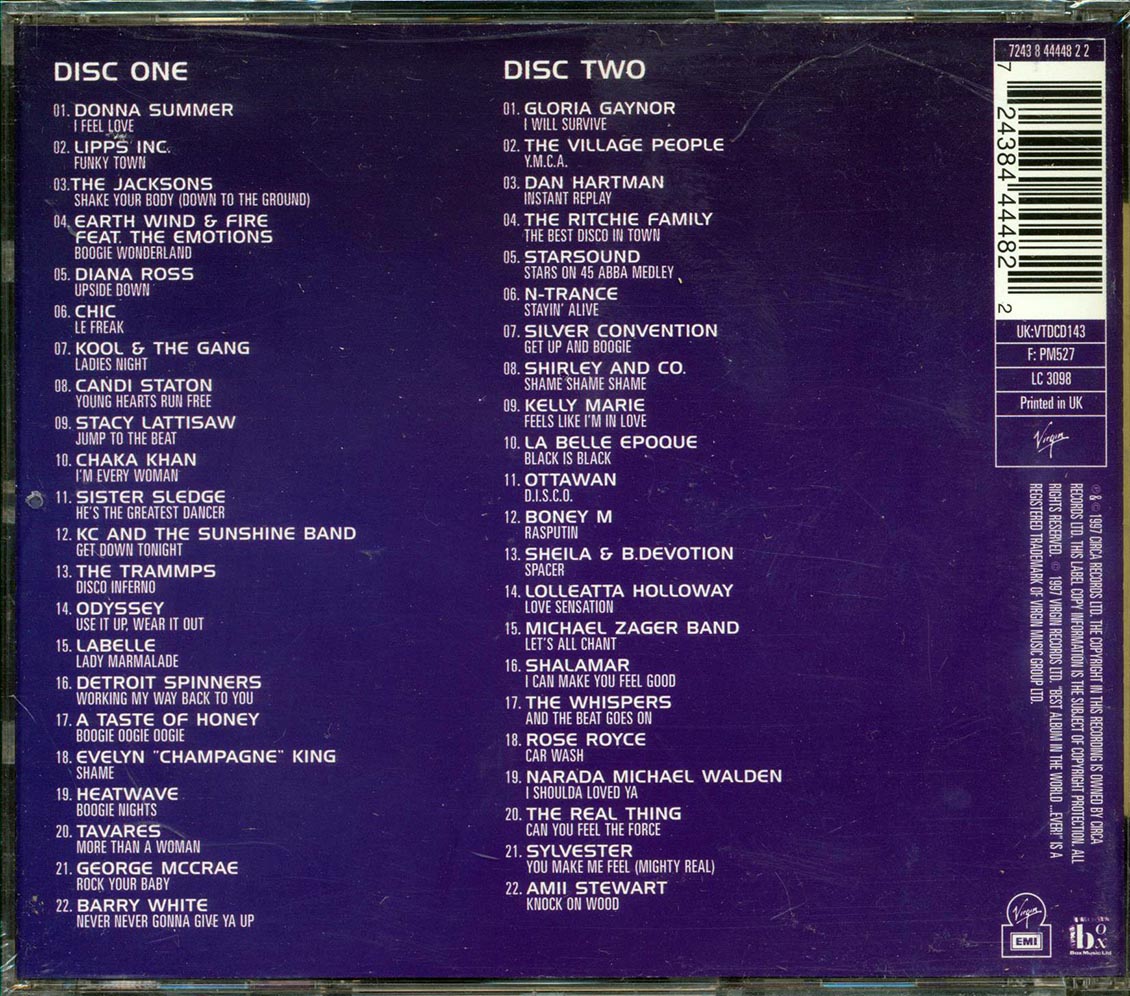 Donna Summer, The Jacksons, Diana Ross, Etc. - The Best Disco Album In The World Ever  (44 tracks) (2xCD)