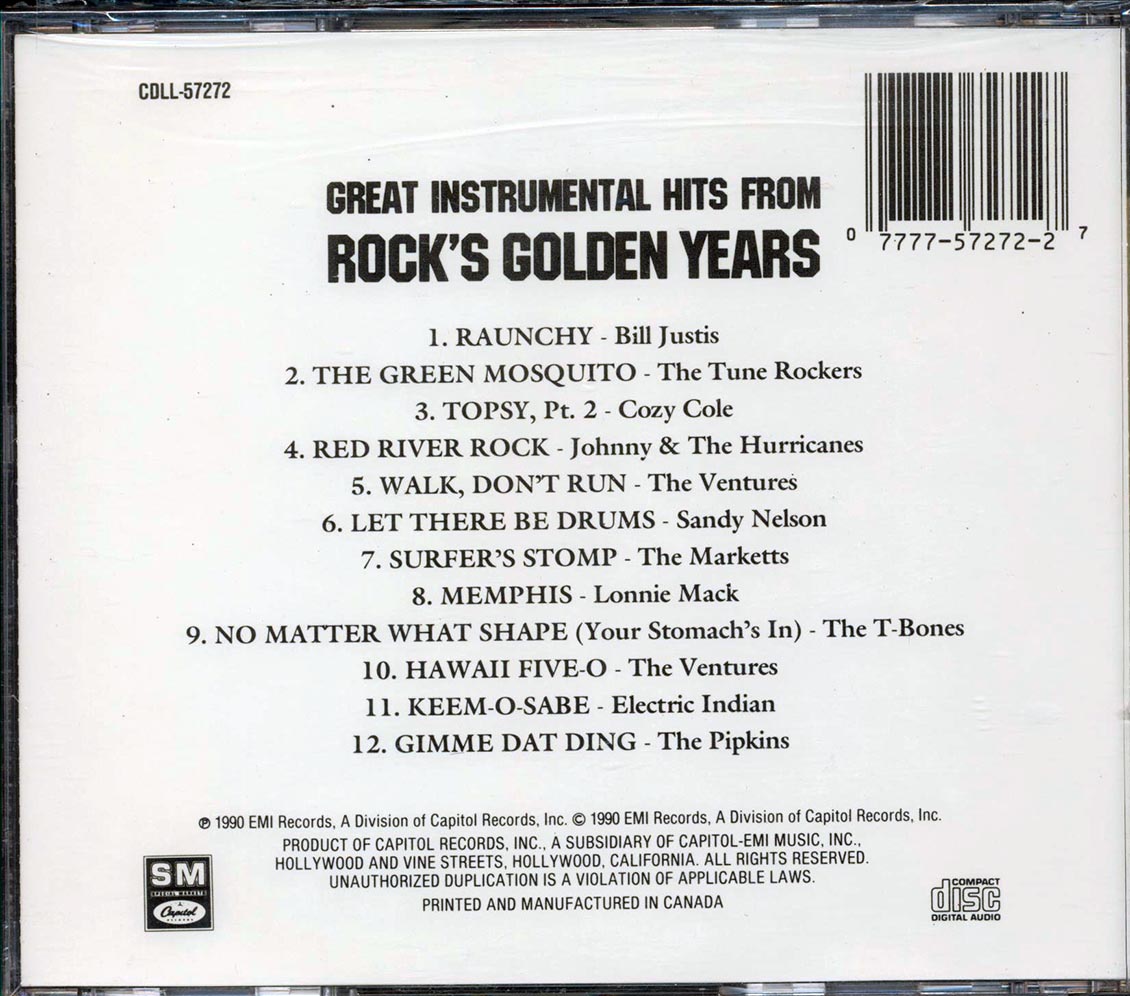 Sandy Nelson, The Ventures, Bill Justis, Etc. - Great Instrumental Hits From Rock's Golden Years