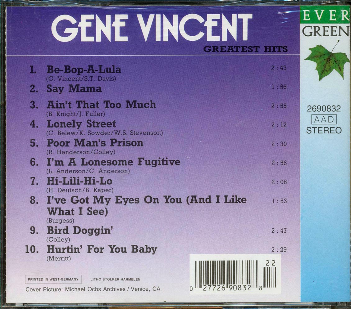 Gene Vincent - Greatest Hits