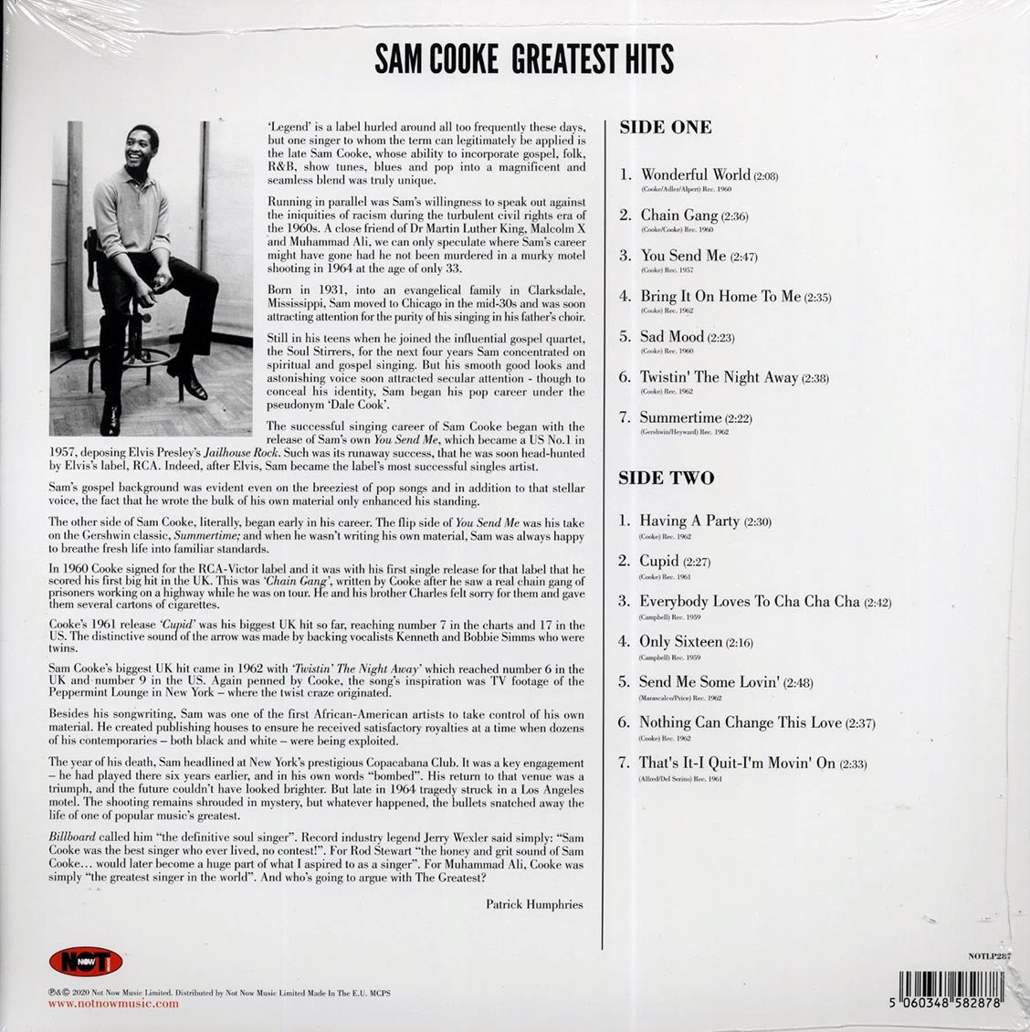 Sam Cooke - Greatest Hits (180g) (colored vinyl)