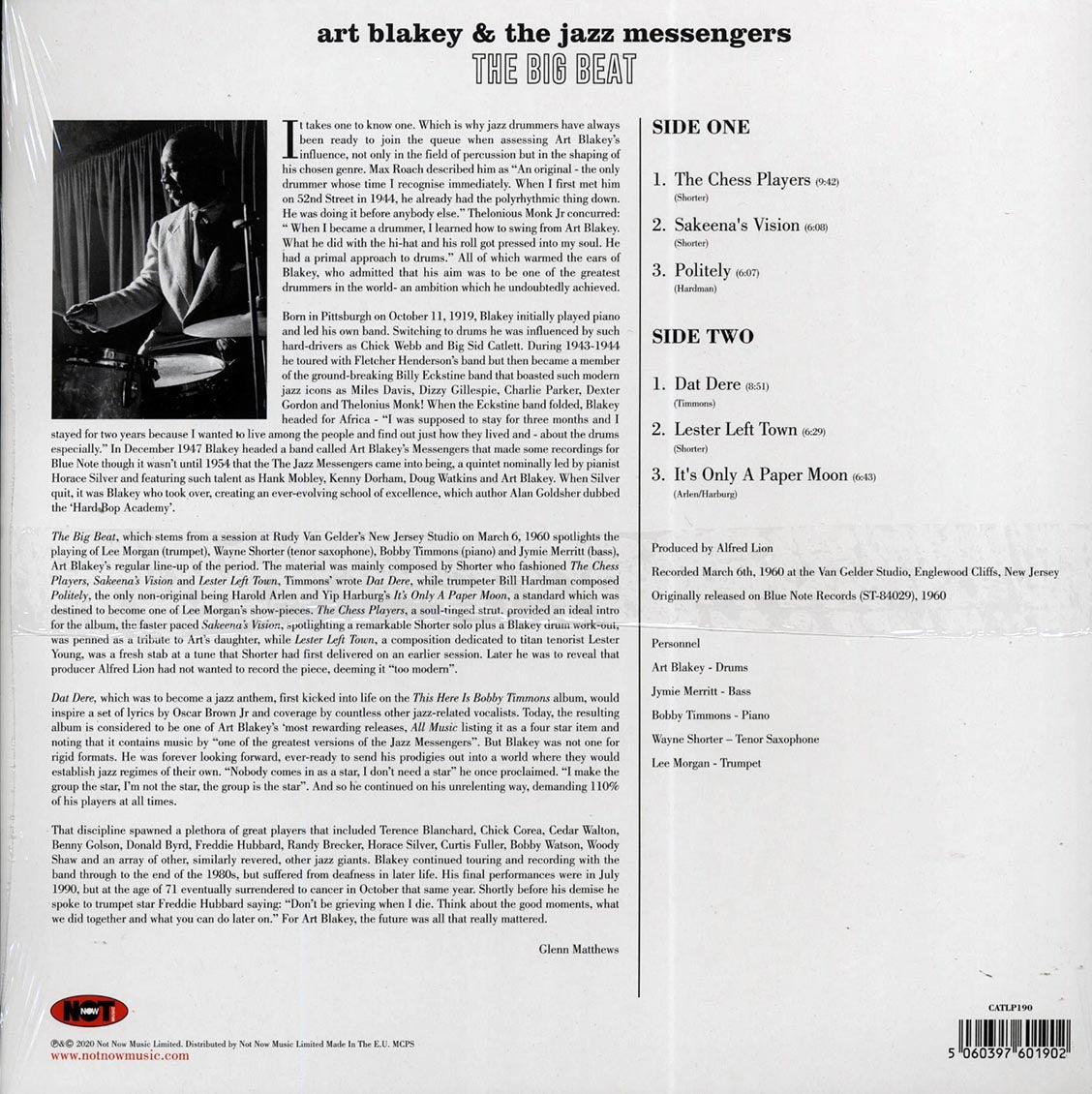 Art Blakey & The Jazz Messengers - The Big Beat (180g)