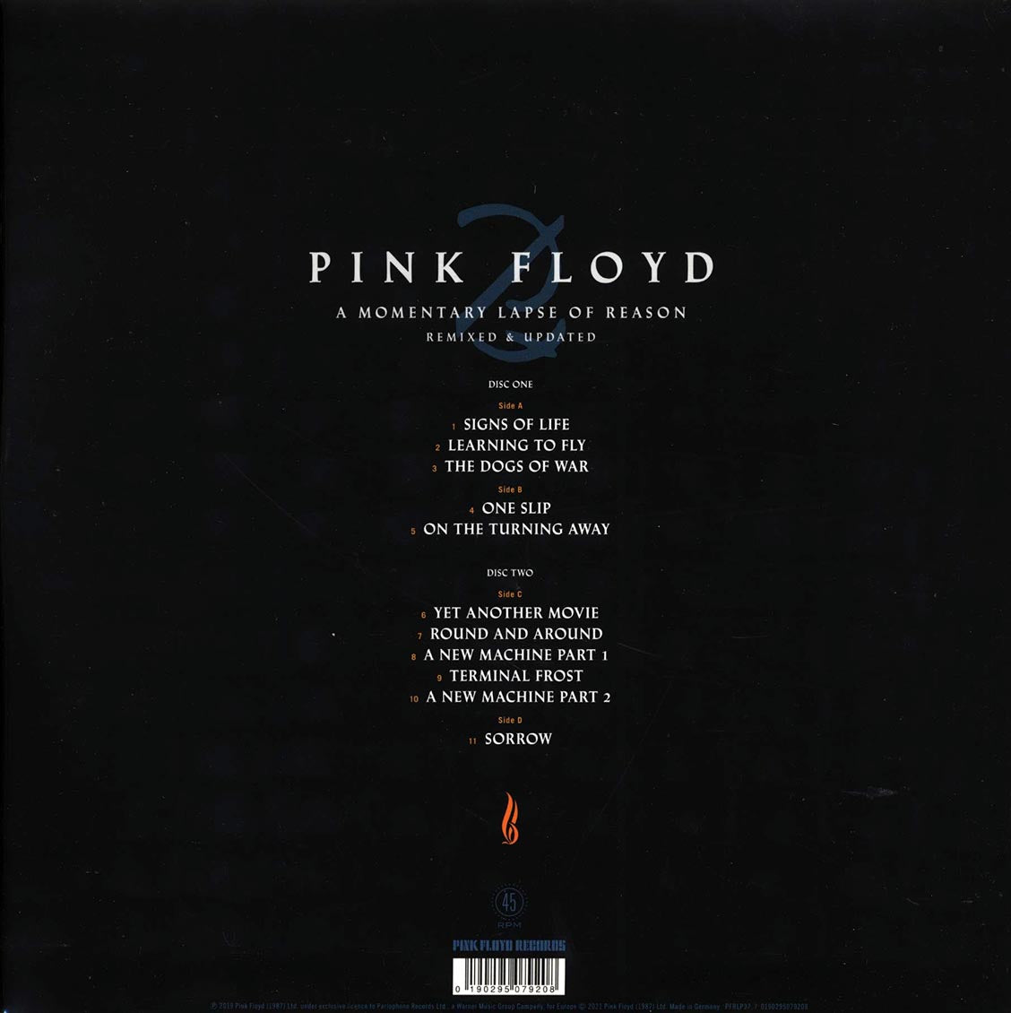 Pink Floyd - A Momentary Lapse Of Reason: Remixed & Updated (2xLP) (45rpm) (180g) (remastered)