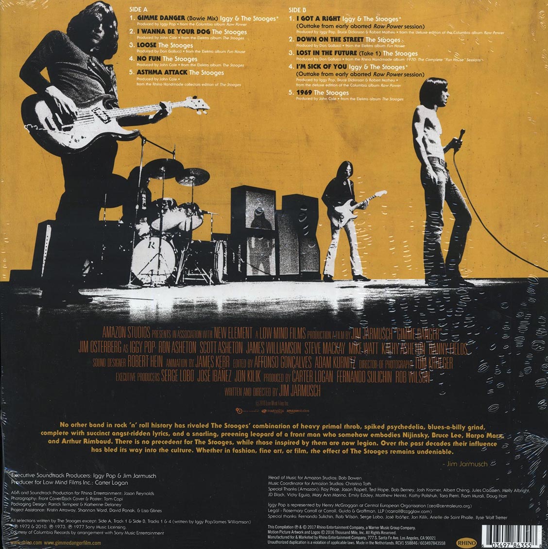 The Stooges - Gimme Danger: Music From The Motion Picture (ltd. ed.) (clear vinyl)