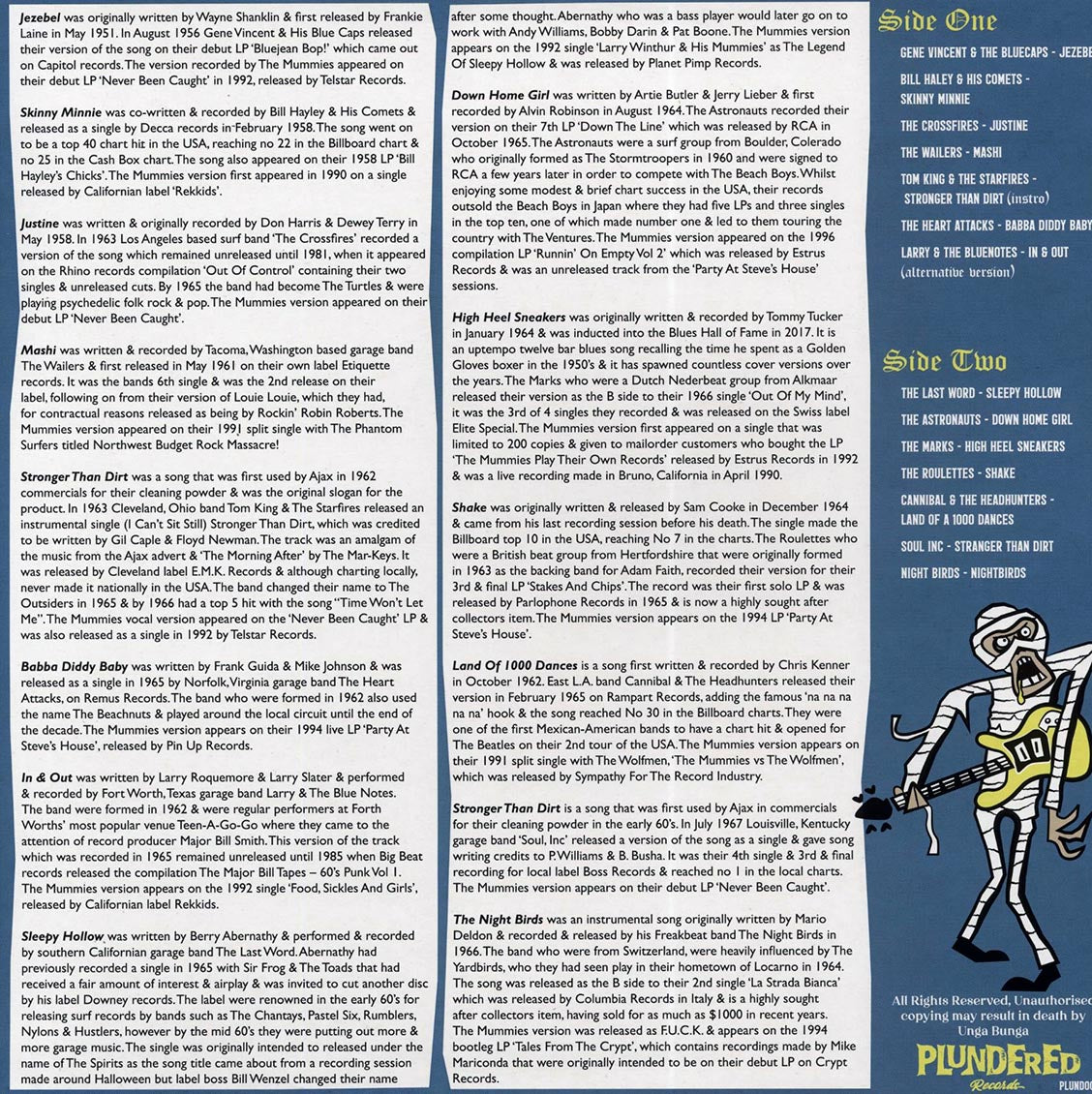 The Astronauts, Night Birds, Cannibal & The Headhunters, Etc. - Plundered Volume 1: The Mummies Unwrapped Part 1
