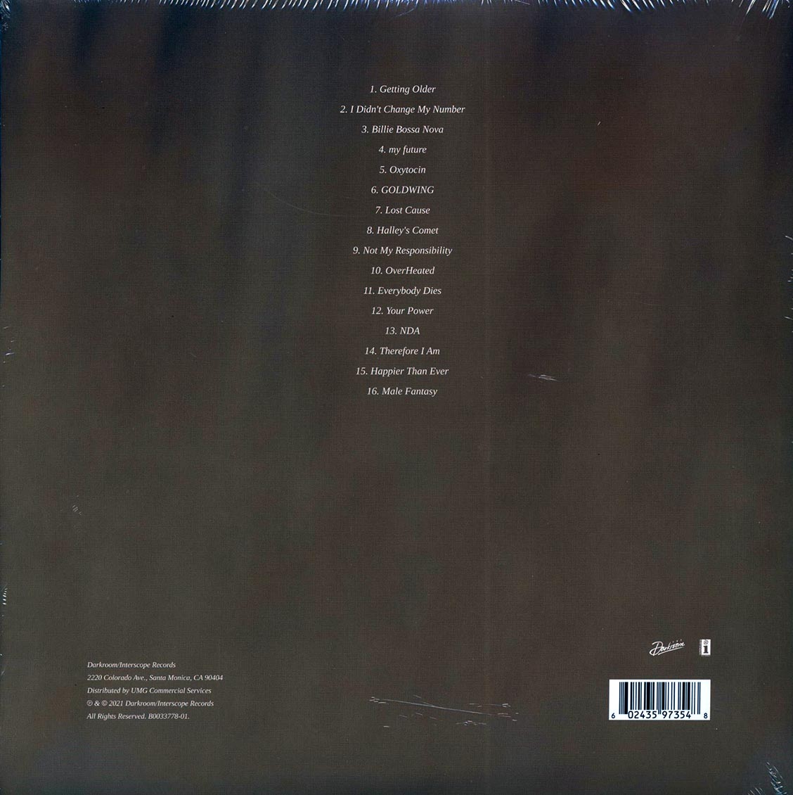 Billie Eilish - Happier Than Ever (2xLP)