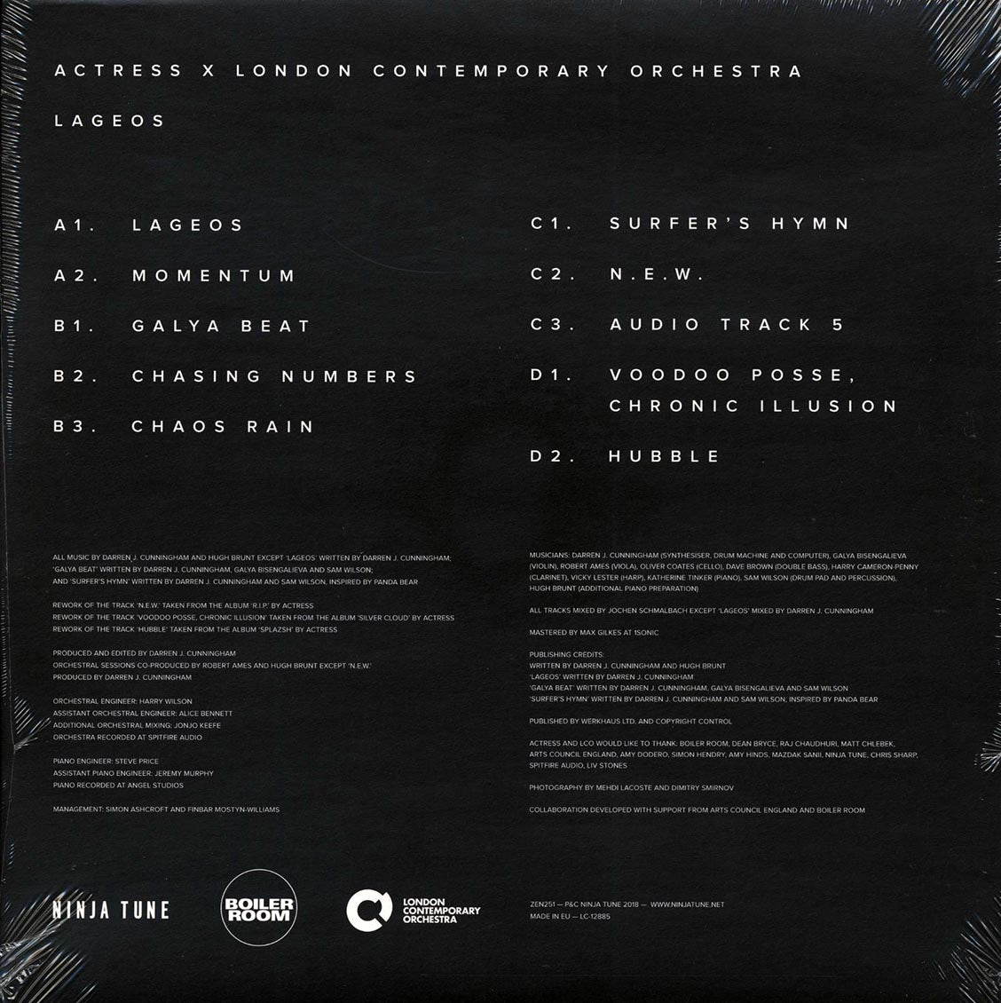 Actress X London Contemporary Orchestra - Lageos (2xLP) (incl. mp3)