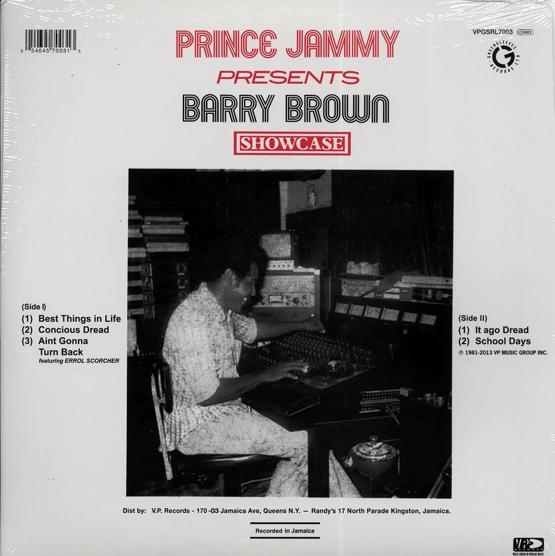 Barry Brown - Prince Jammy Presents Barry Brown Showcase (ltd. ed.) (colored vinyl)