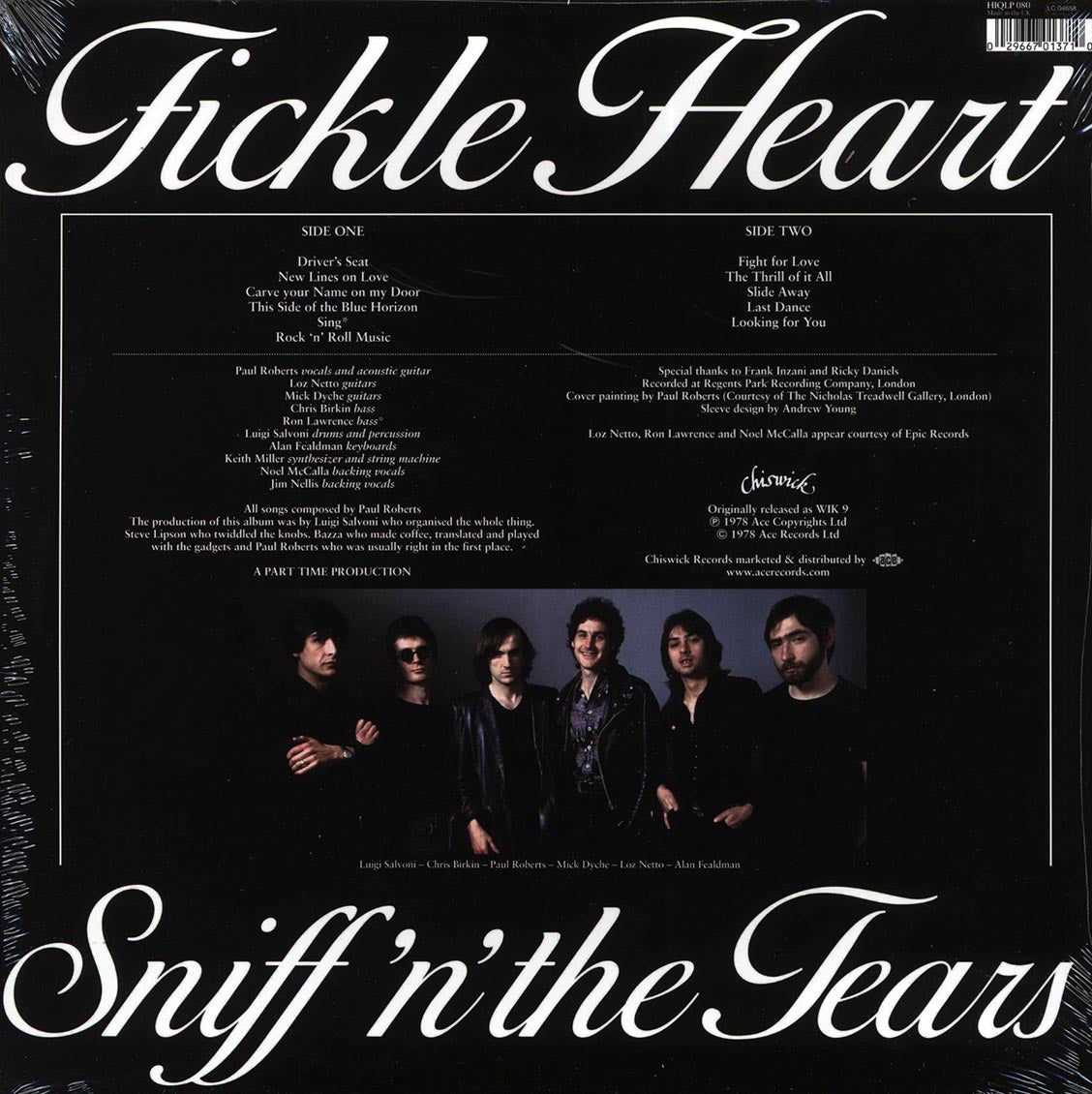 Sniff 'N' The Tears - Fickle Heart (remastered)