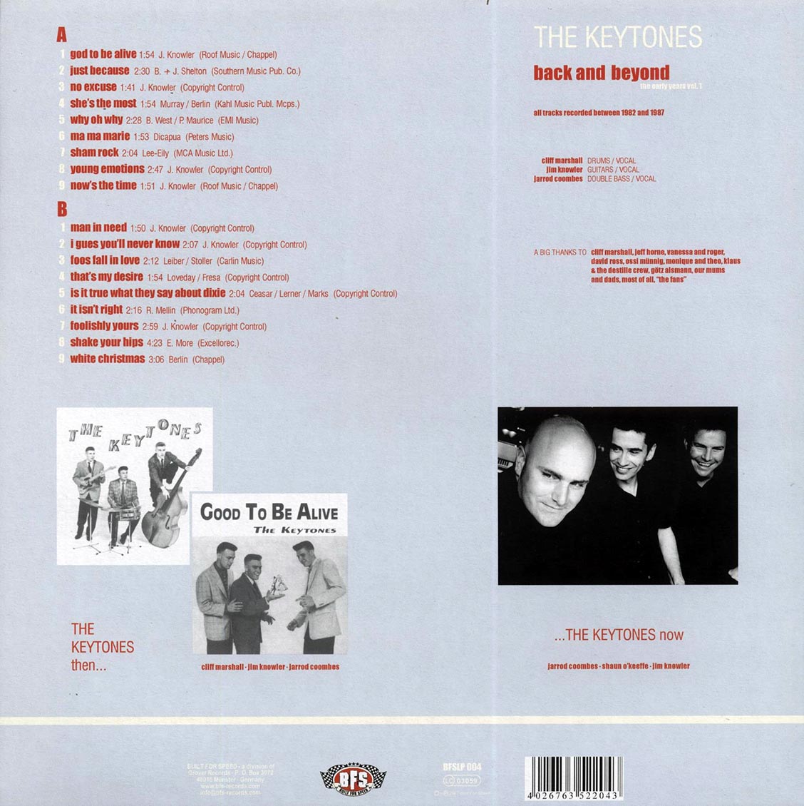 The Keytones - Back And Beyond: The Early Years Volume 1