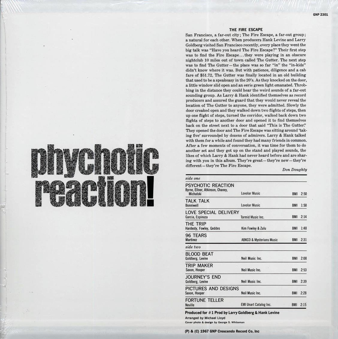 The Fire Escape - Psychotic Reaction (mono)