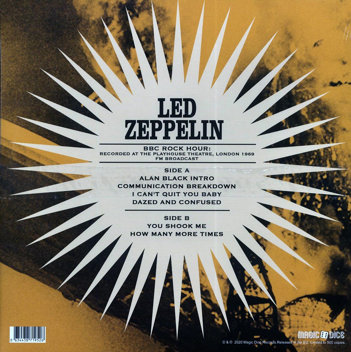 Led Zeppelin - BBC Rock Hour: Recorded At The Playhouse Theatre, London 1969 (ltd. 500 copies made)