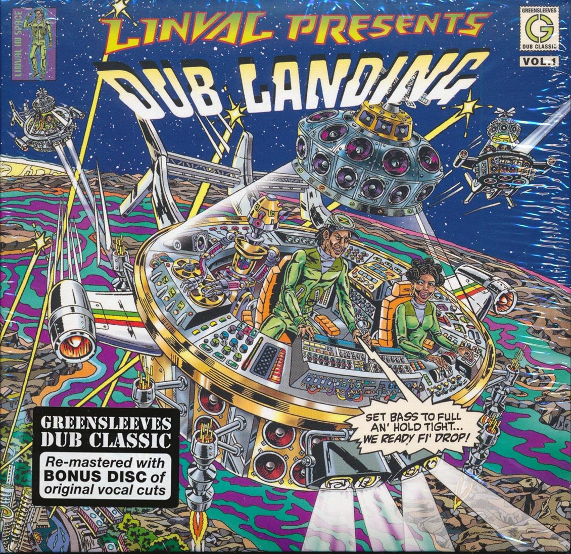 Scientist, The Roots Radics, Barrington Levy, Barry Brown, Jr. Reid, Etc. - Linval Presents Dub Landing + Bonus Vocals Album (2 albums on 2 CDs) (21 tracks) (2xCD)