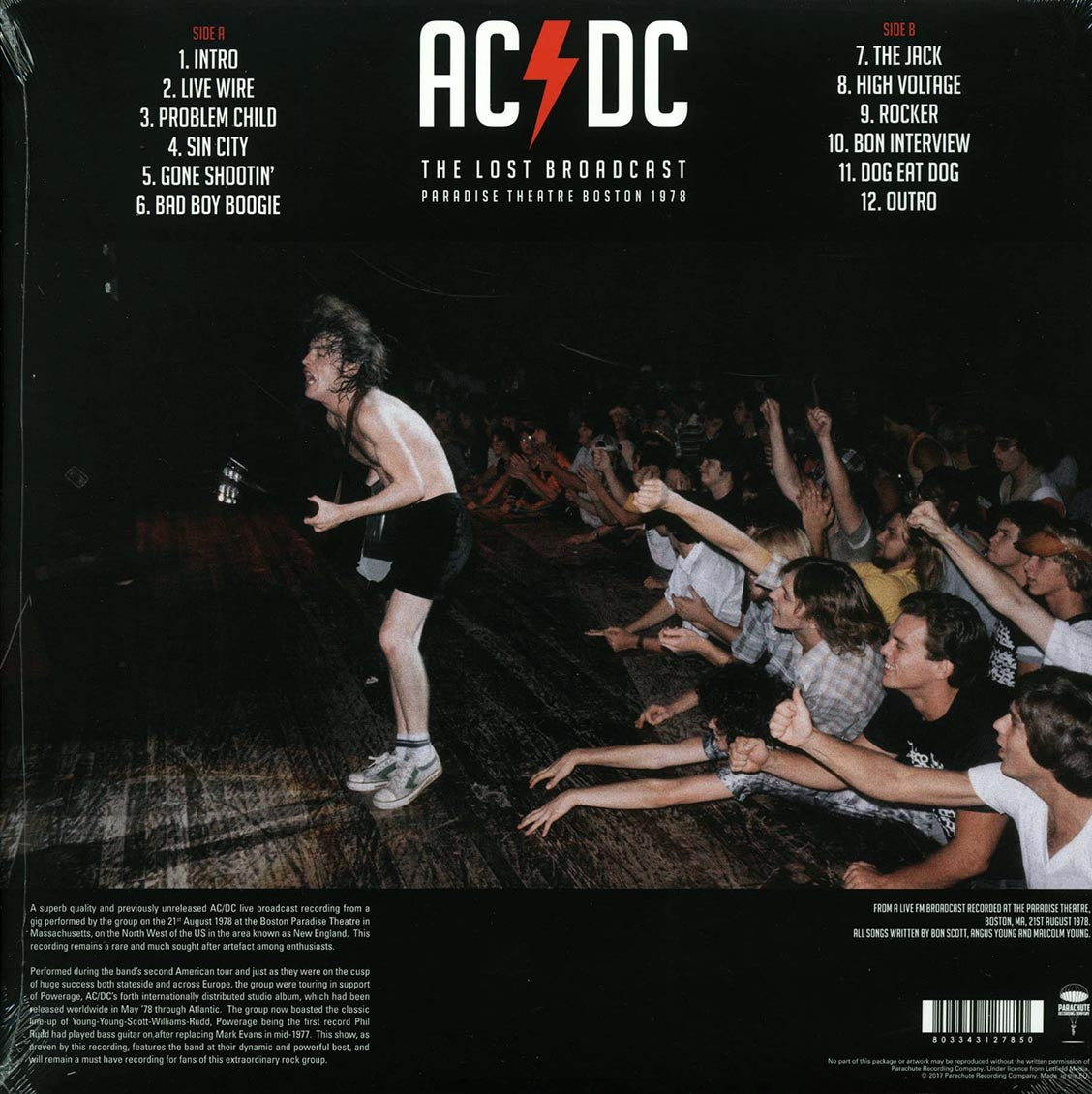 AC/DC - Paradise Theatre Boston 1978: The Lost Broadcast (ltd. ed.) (red vinyl)