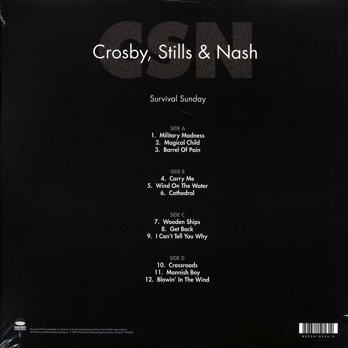Crosby, Stills & Nash - Survival Sunday: Live At Hollywood Bowl, Los Angeles, CA, May 25, 1980 (2xLP)