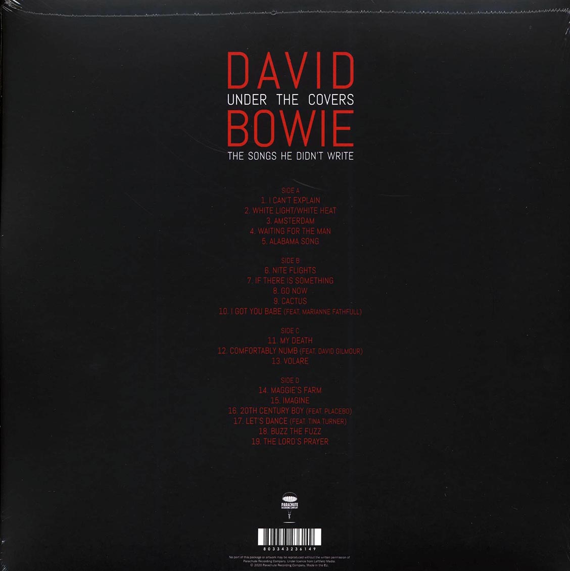 David Bowie - Under The Covers: The Songs He Didn't Write (ltd. ed.) (2xLP) (clear vinyl)