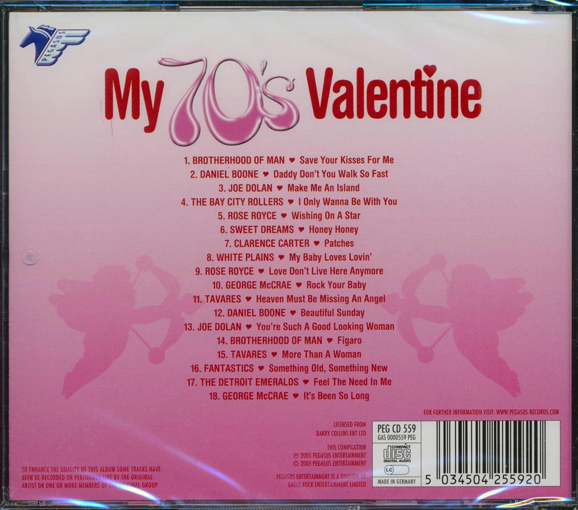 The Bay City Rollers, Tavares, George McCrae, Clarence Carter, Etc. - My 70's Valentine