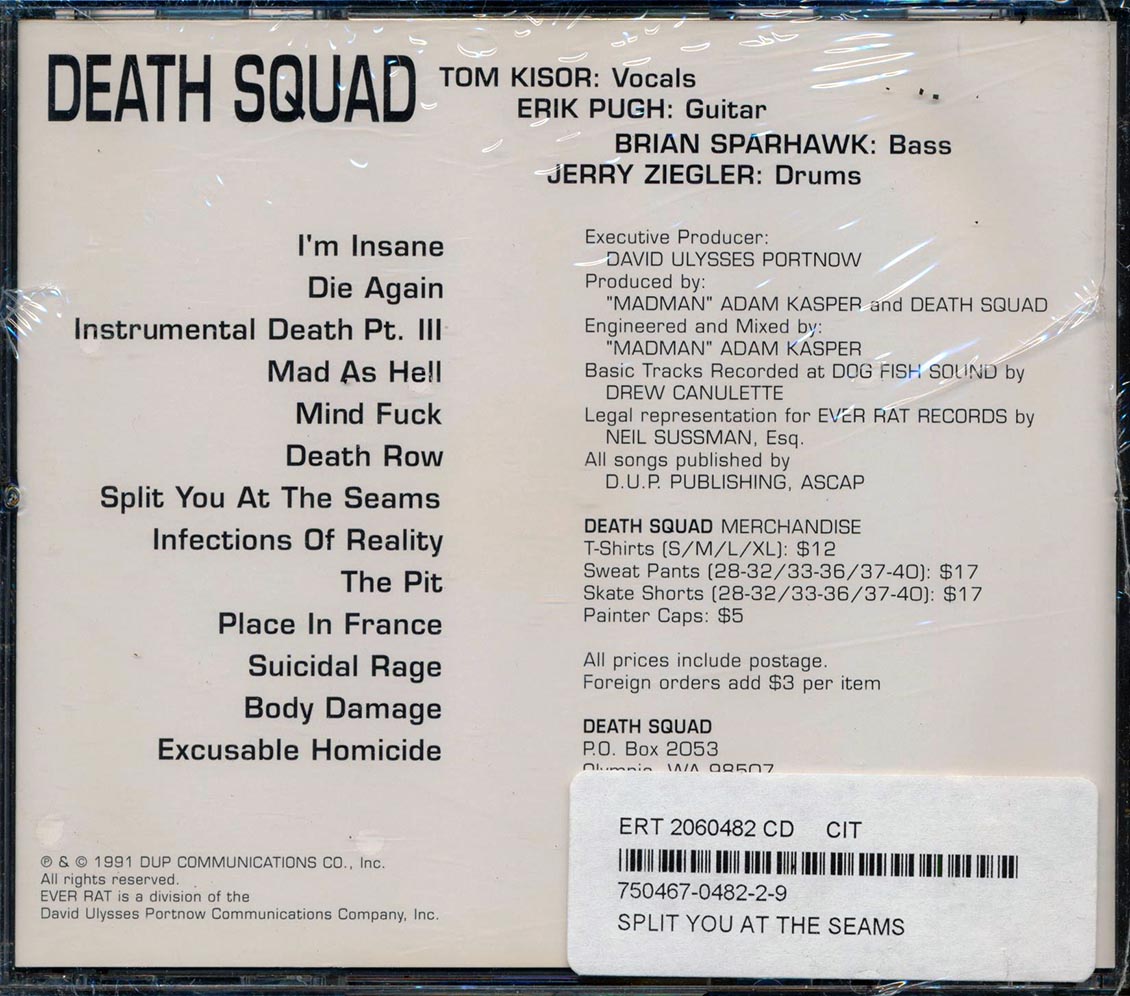 Death Squad - Split You At The Seams