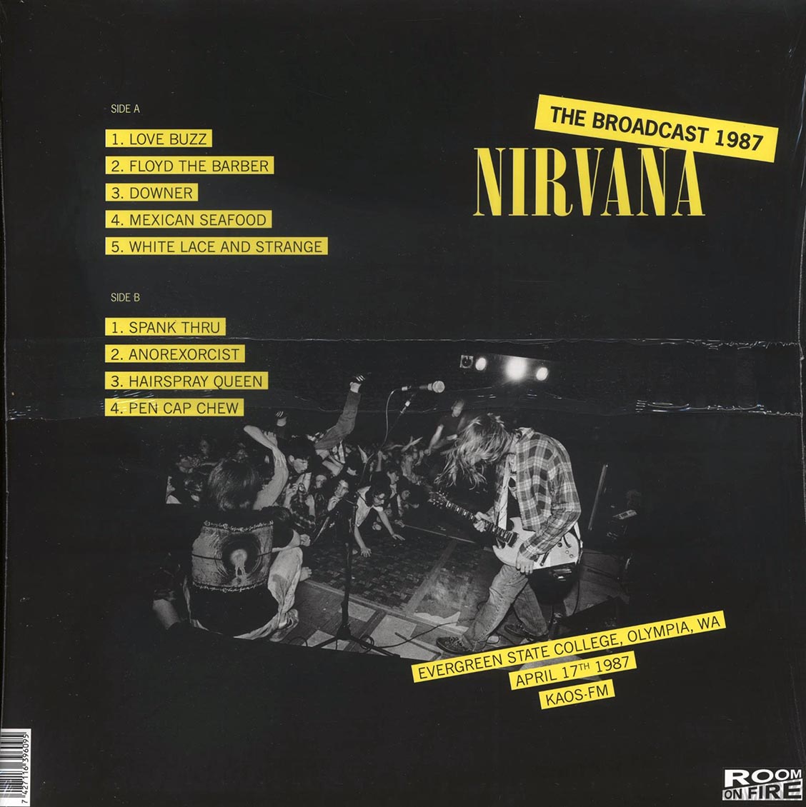Nirvana - Evergreen State College April 17: The Broadcast 1987 (ltd. 500 copies made) (yellow vinyl)