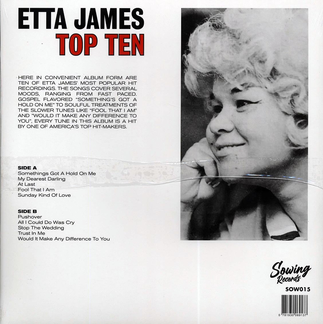 Etta James - Top Ten (ltd. 300 copies made) (clear vinyl)