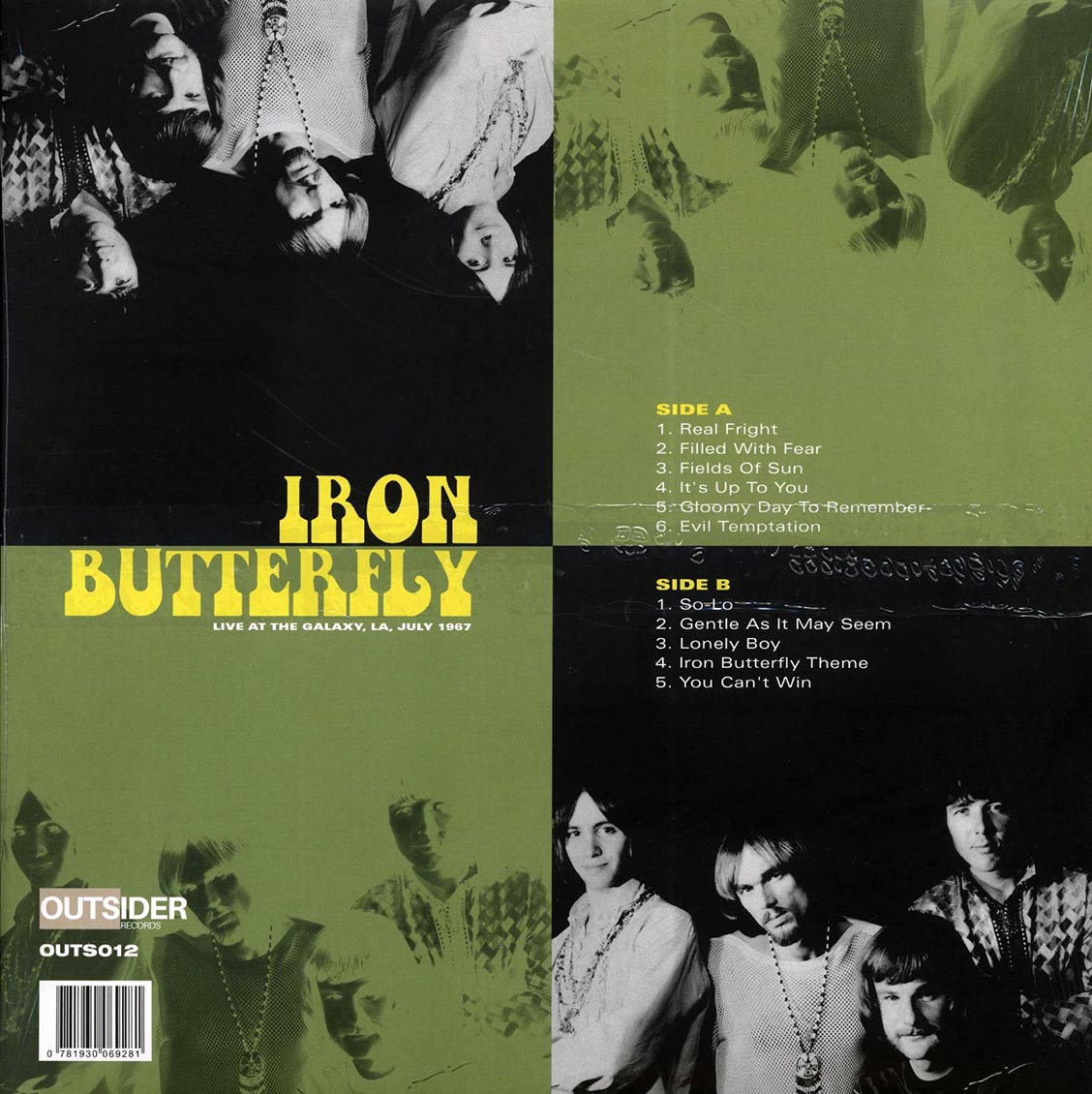 Iron Butterfly - Live At The Galaxy, LA, July 1967 (ltd. 500 copies made) (clear vinyl)