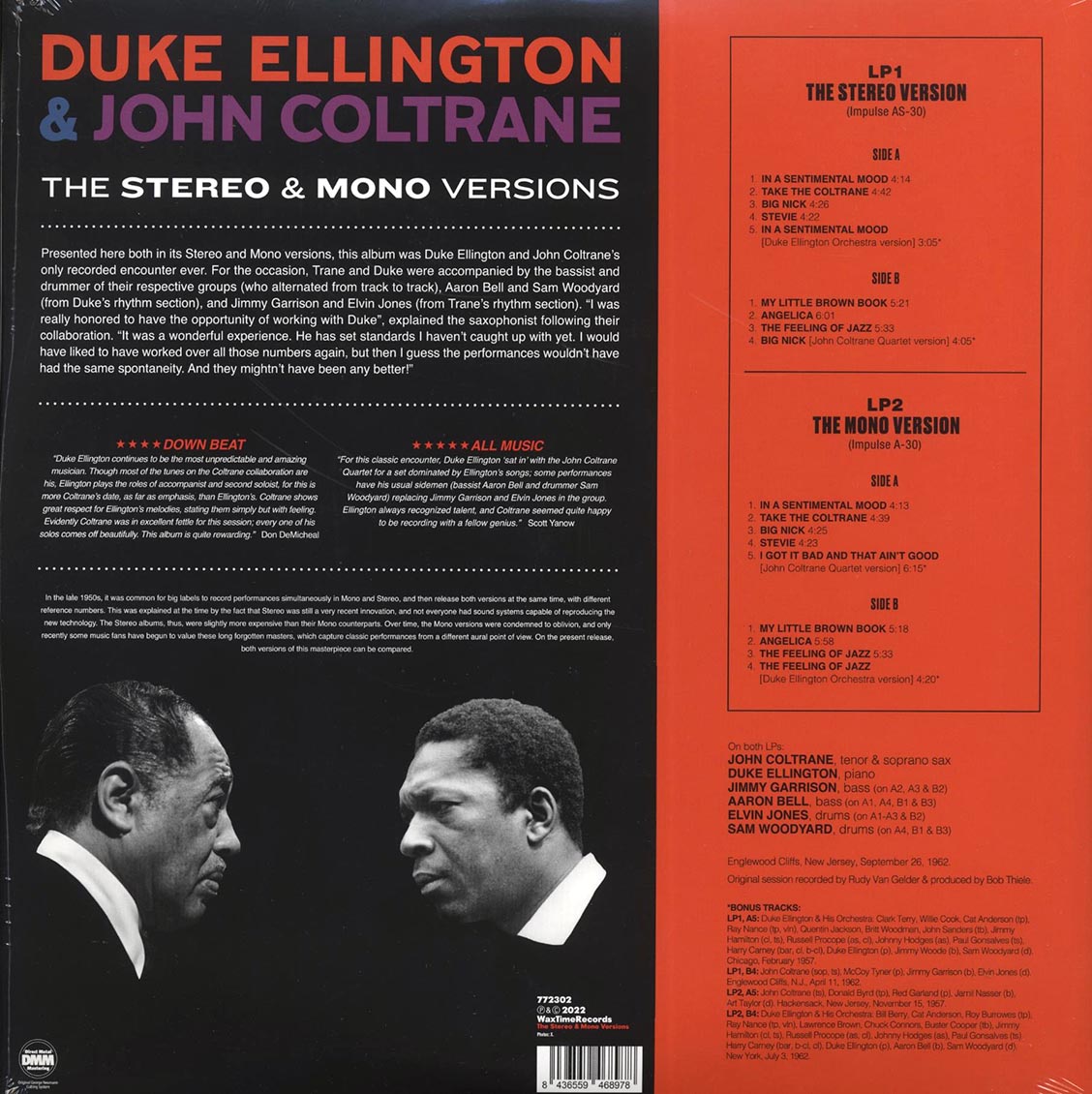 Duke Ellington, John Coltrane - Duke Ellington & John Coltrane (mono+stereo) (ltd. ed.) (2xLP) (180g)