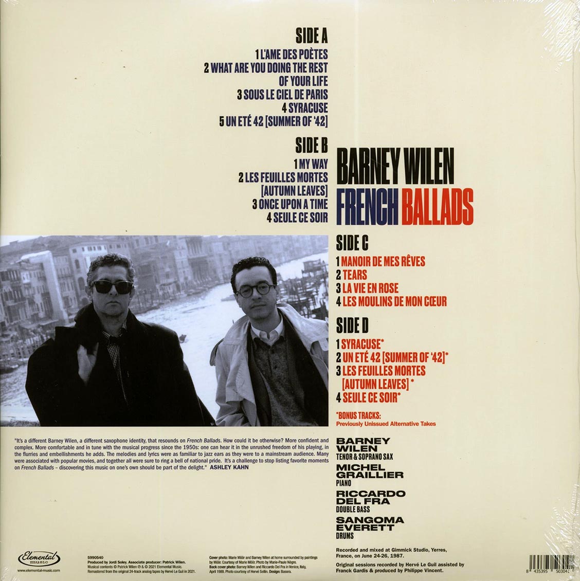 Barney Wilen - French Ballads (+ 5 bonus tracks) (2xLP) (180g)