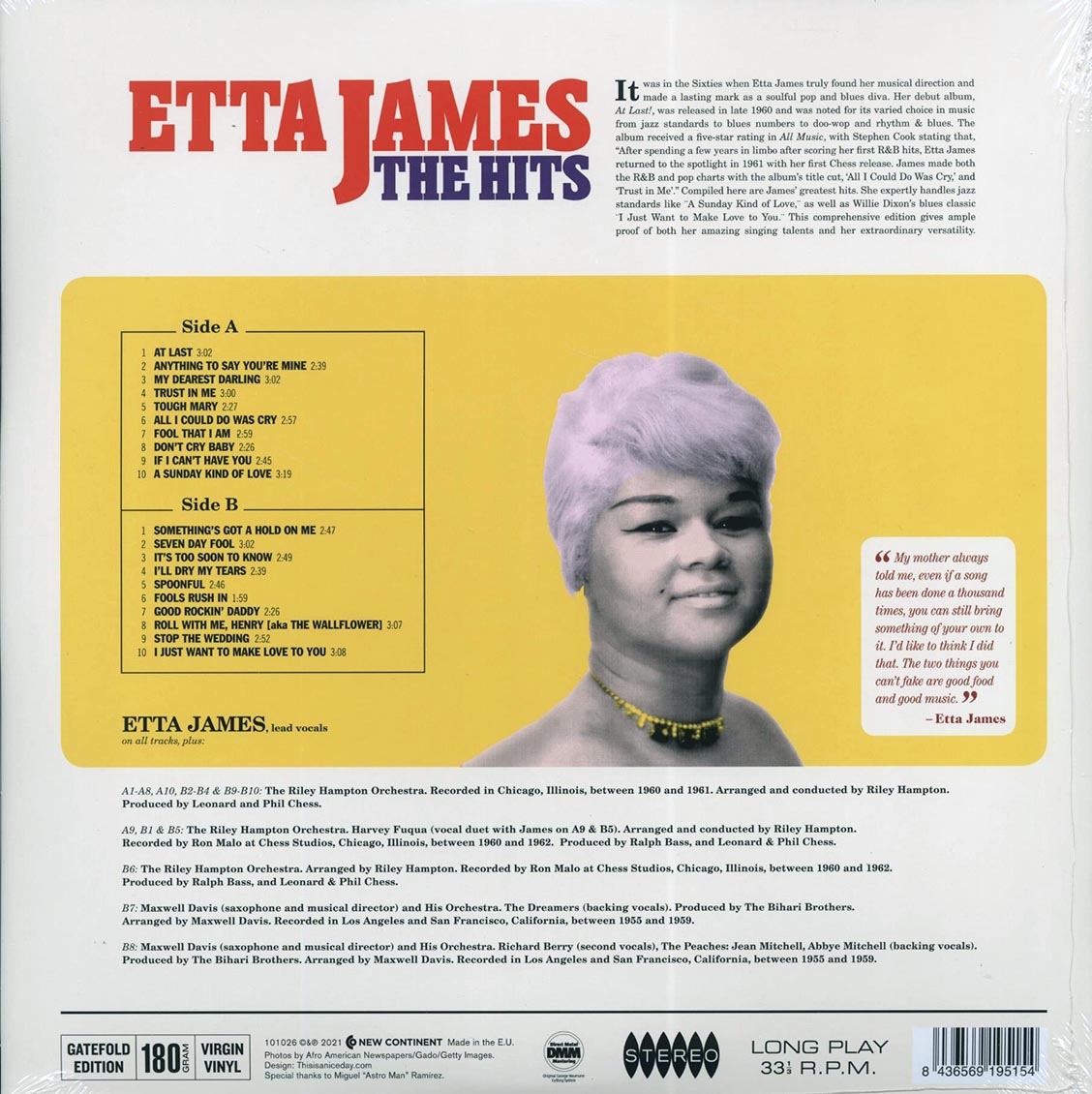 Etta James - The Hits (20 tracks) (DMM) (ltd. ed.) (180g)