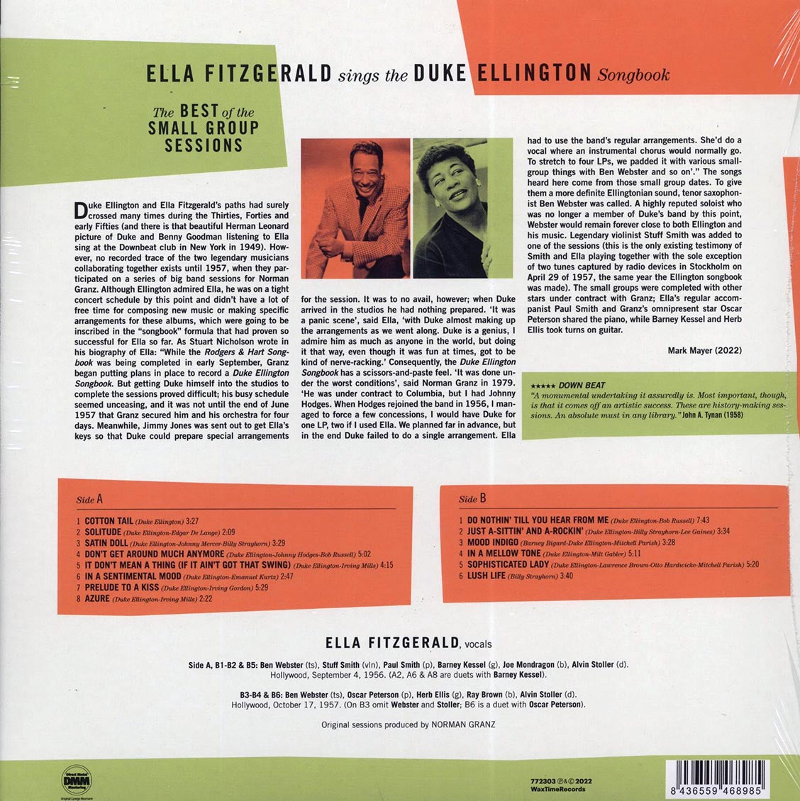 Ella Fitzgerald - Ella Fitzgerald Sings The Duke Ellington Songbook (DMM) (ltd. ed.) (180g) (remastered)