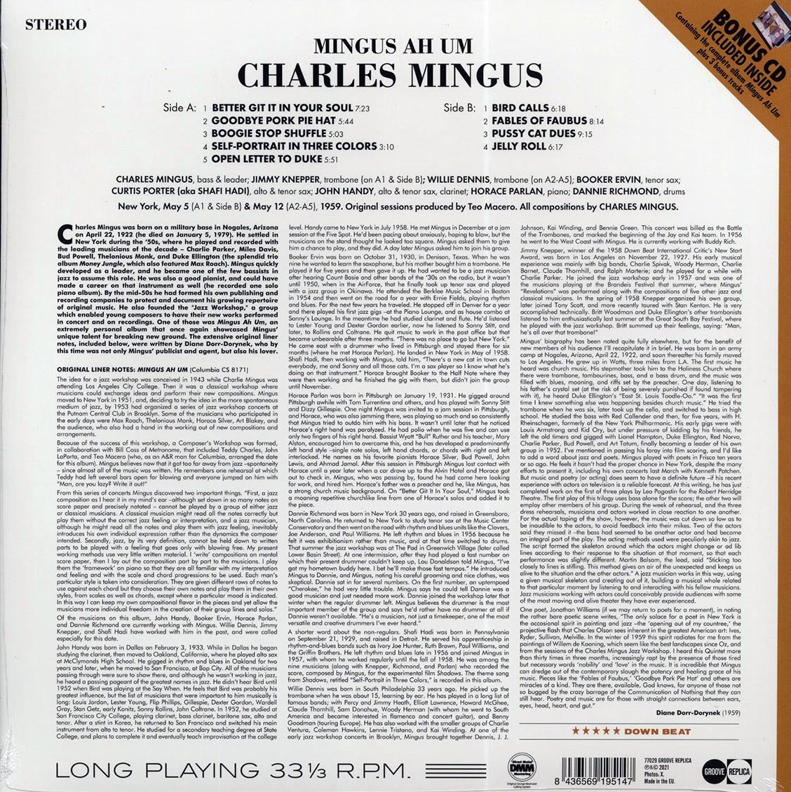 Charles Mingus - Mingus Ah Um (+ 4 bonus tracks) (DMM) (ltd. ed.) (incl. CD)
