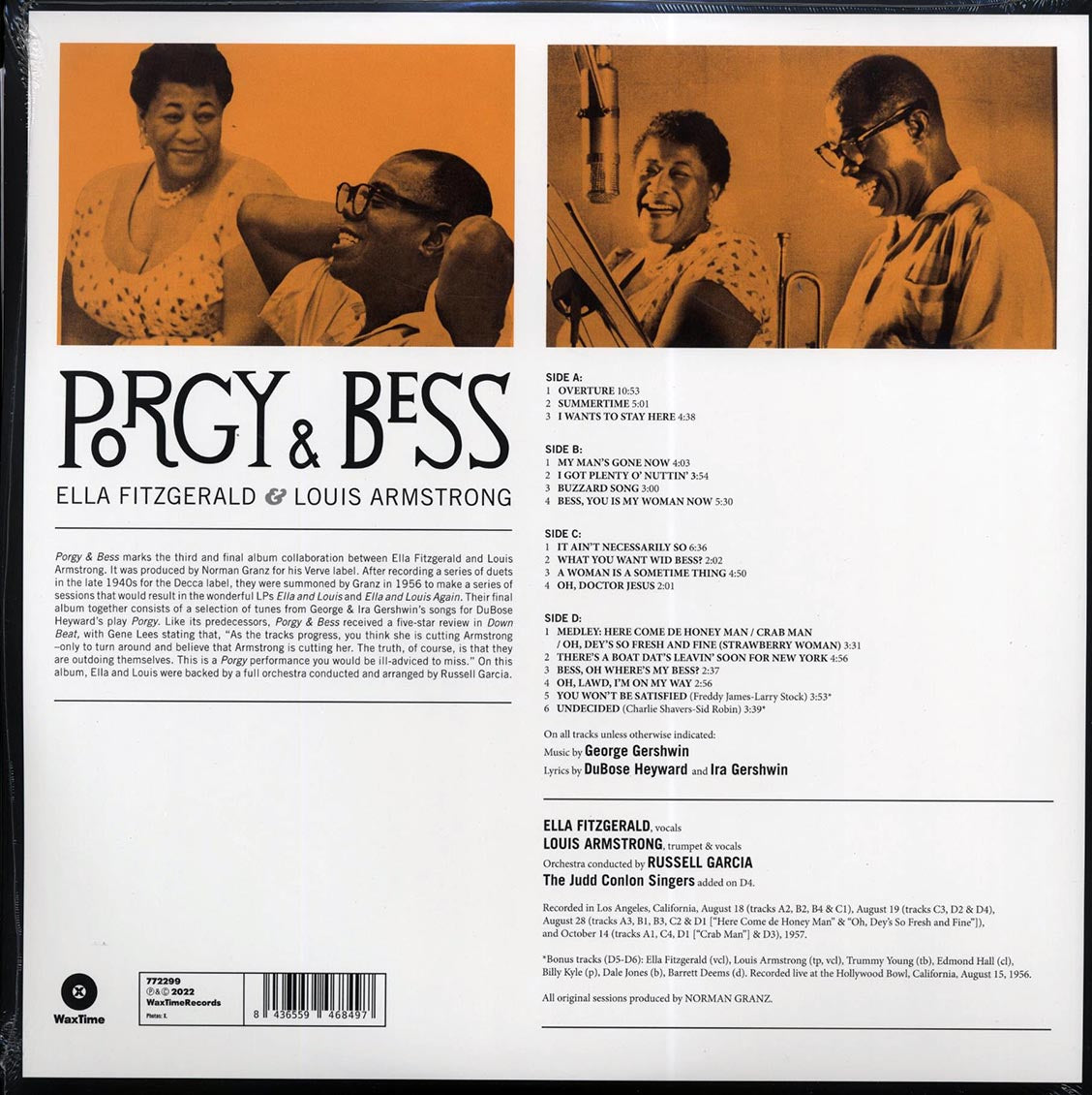 Ella Fitzgerald, Louis Armstrong - Porgy & Bess (+ 3 bonus tracks) (ltd. ed.) (2xLP) (remastered)