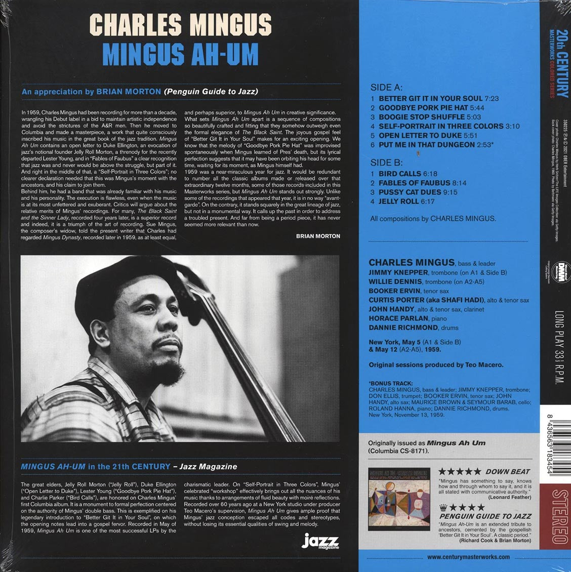 Charles Mingus - Mingus Ah Um (+ 2 bonus tracks) (DMM) (ltd. ed.) (180g) (purple vinyl)