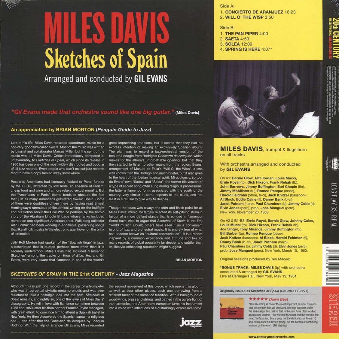 Miles Davis - Sketches Of Spain (+ 2 bonus tracks) (DMM) (ltd. ed.) (180g) (deluxe edition (remastered))