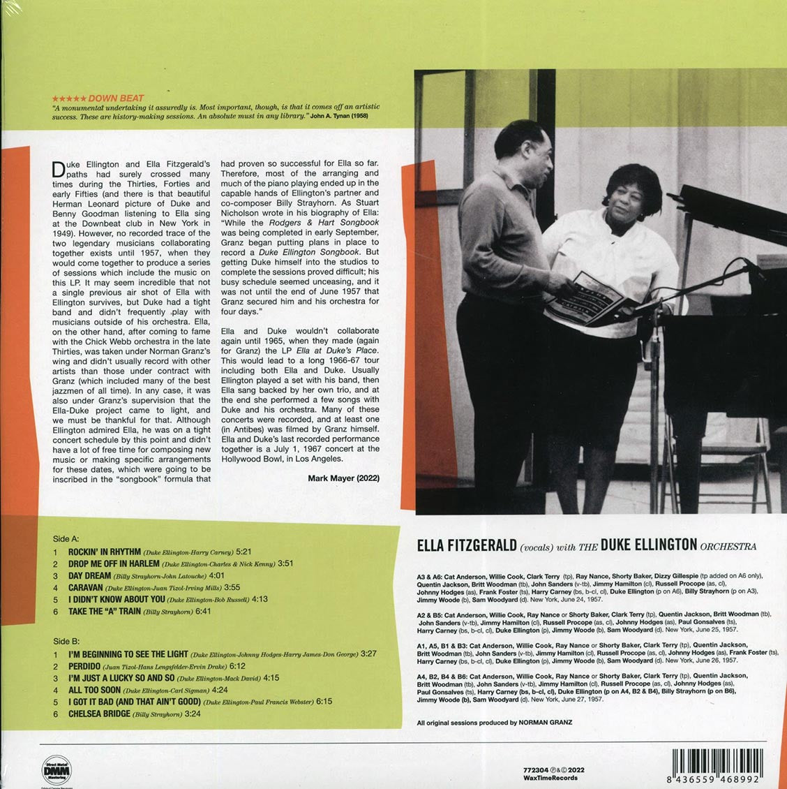 Ella Fitzgerald, Duke Ellington - The Best Of The Big Band Sessions (DMM) (ltd. ed.) (180g) (remastered)