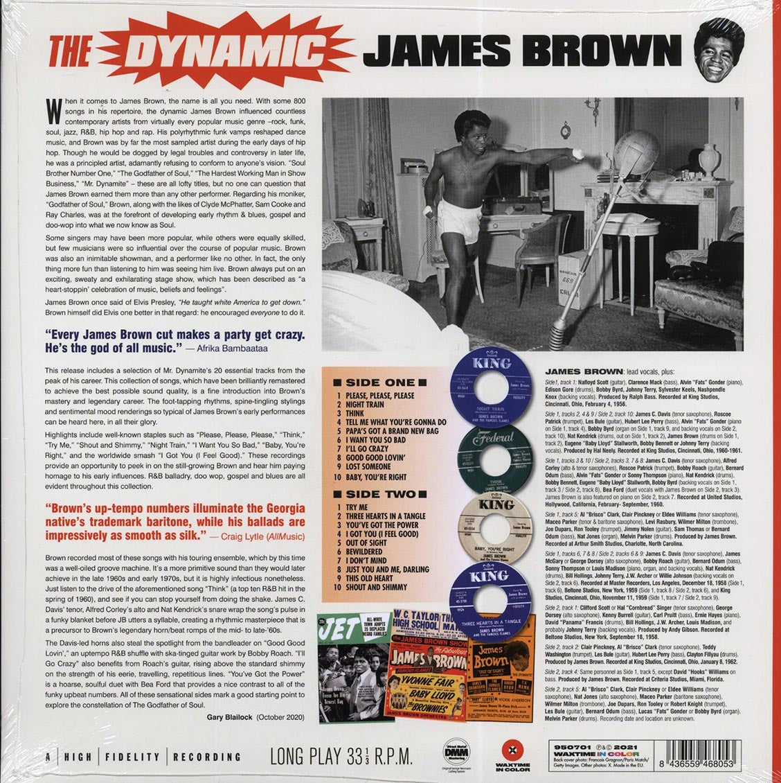 James Brown - The Dynamic James Brown (20 tracks) (ltd. ed.) (180g) (red vinyl)
