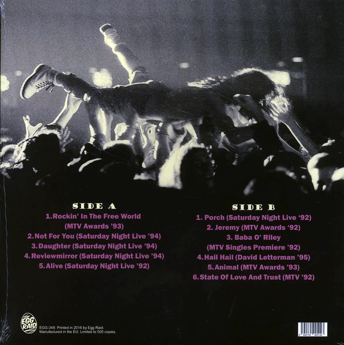Pearl Jam - Not For You: Rare Radio & TV Broadcasts (ltd. 500 copies made)
